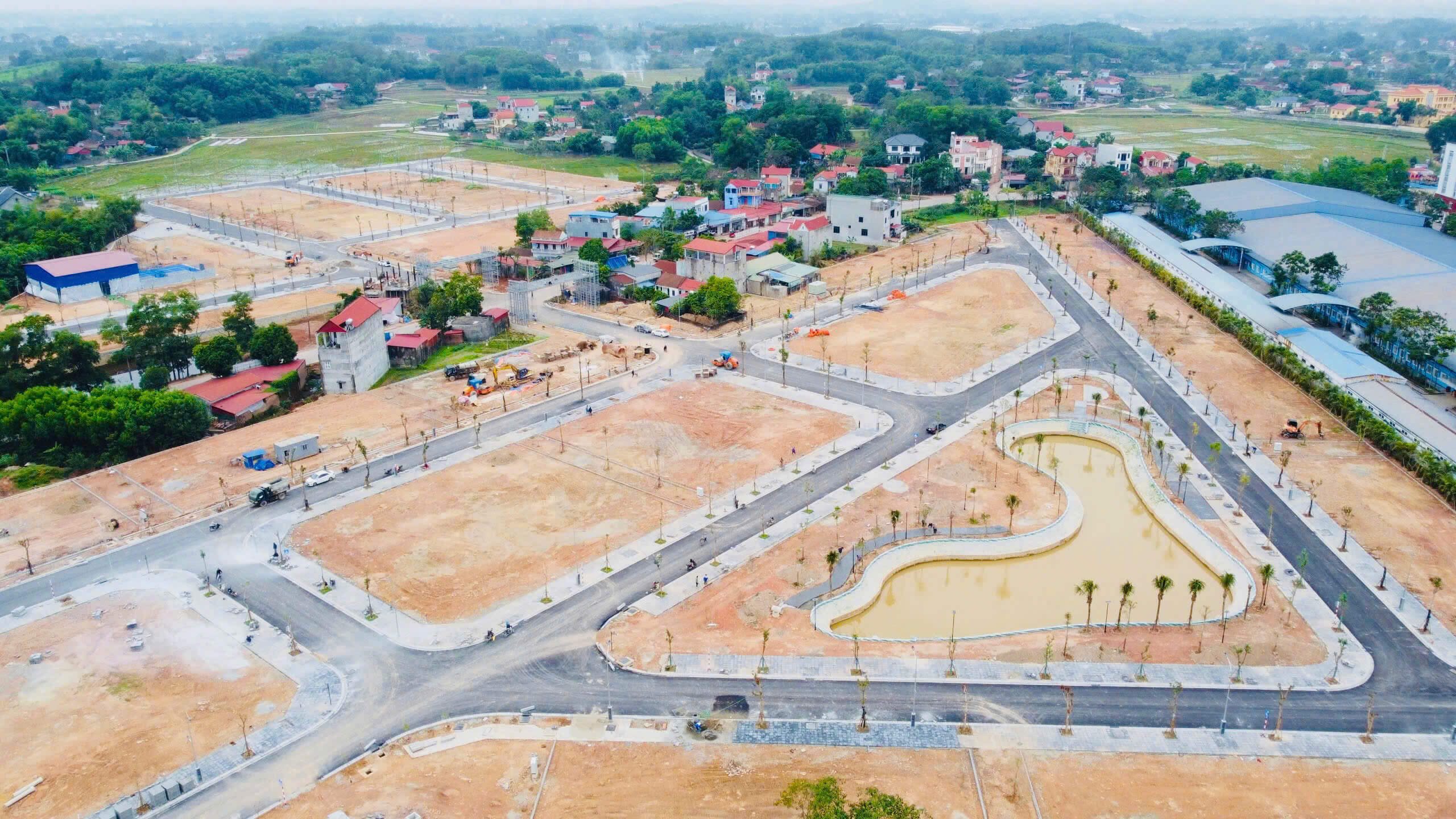 tiến độ xây dựng dự án kha sơn green home phú bình thái nguyên